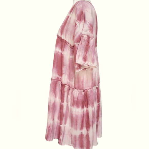 BOHO TIE DYE TIERED DRESS - Picture 5 of 11